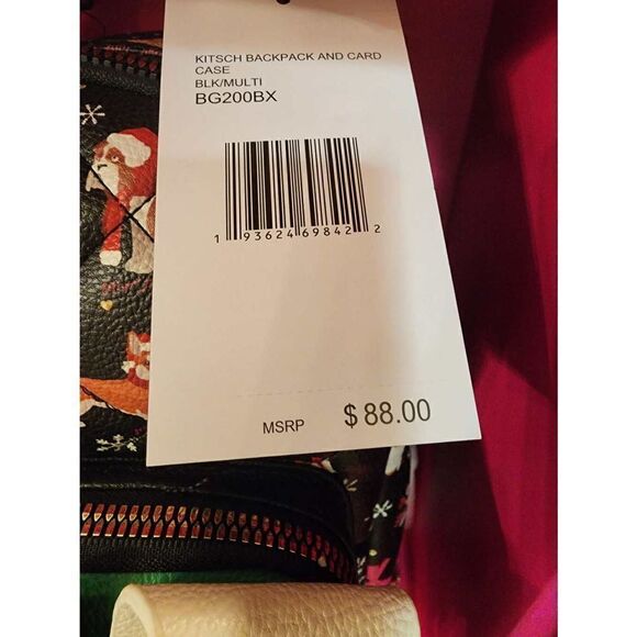 Betsey Johnson Christmas dog backpack and card case main image 7
